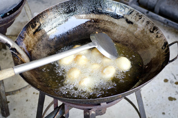 whole eggs boiled and fried