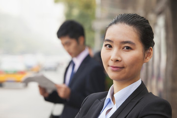 Young Businesswoman in Beijing, China, portrait