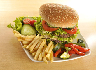 Hamburguesería.