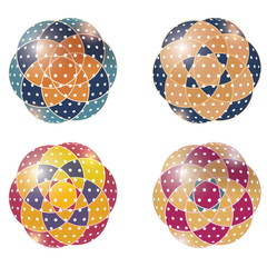 four abstract object