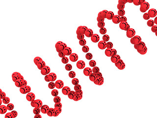 Грустные смайлики. Винтовая линия