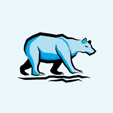 Blue Vector Bear