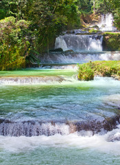 Jamaica. Dunn's River waterfalls - 53447438