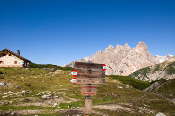 Berghütte - Lange Alpe - Dolomiten - Alpen