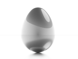 Egg black and white