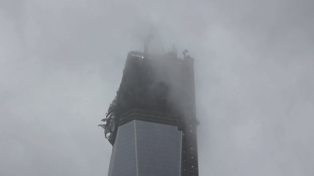 Wind Whistles at Freedom Tower during Hurricane Sandy
