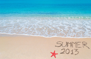 turquoise foreshore and summer writing