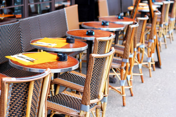 Traditional parisian café