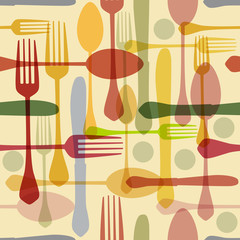 seamless cutlery backgound pattern