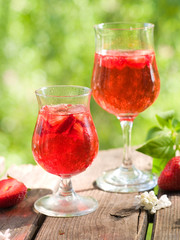 Fruit lemonade or Sangria