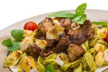 Tagliatelle with pork