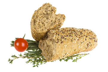 Bread with seeds and herbs