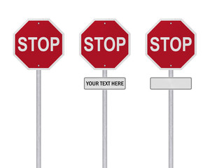 STOP Sign - Isolated - Blank