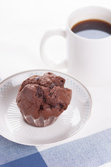Muffin and coffee