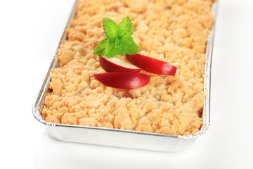 Apple crumble pie