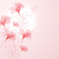 vector background with Flower 78