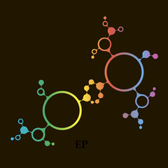 DNA molecule structure background