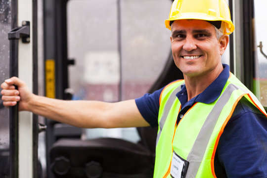 Senior Forklift Driver Portrait