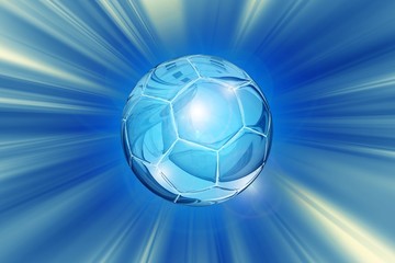 Fototapeta premium Crystal Soccer Ball Background