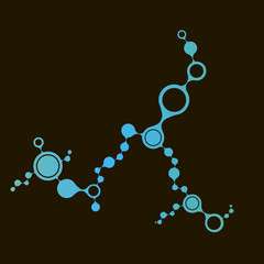 DNA molecule structure background. eps10 vector illustration
