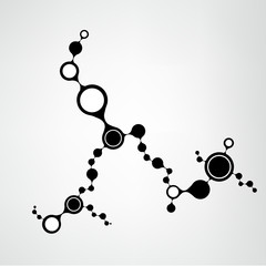 DNA molecule structure background