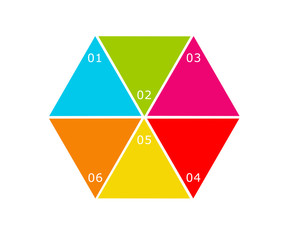 Obraz premium Diseño abstracto de menús de opciones de colores