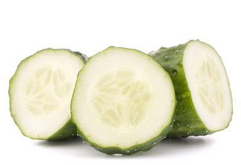 Sliced cucumber vegetable