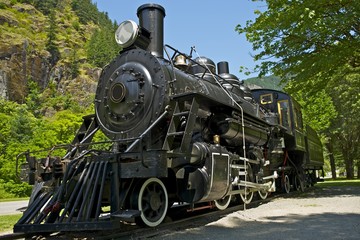 Obraz na płótnie Canvas Steam Locomotive