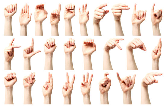 American sign language alphabet