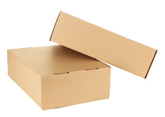 Parcels boxes, isolated on white