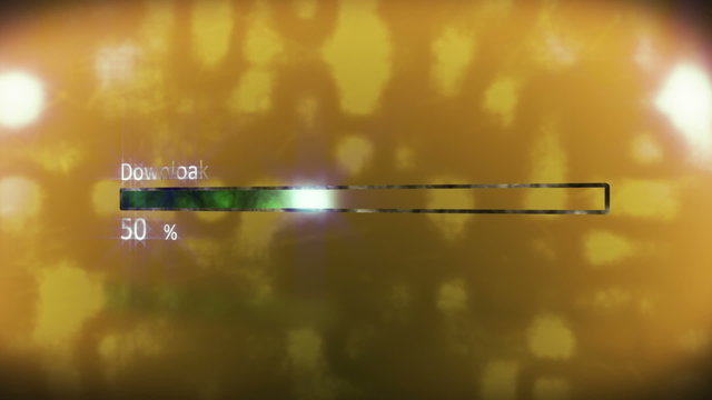 Downloading progress with percentage, HD 1080