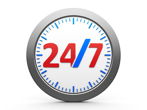 Round-the-clock service icon