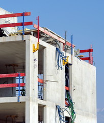 Naklejka premium chantier-immeuble en construction
