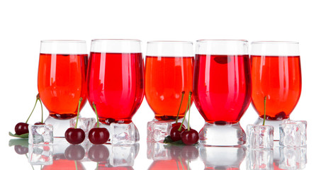 Glasses compote isolated on white