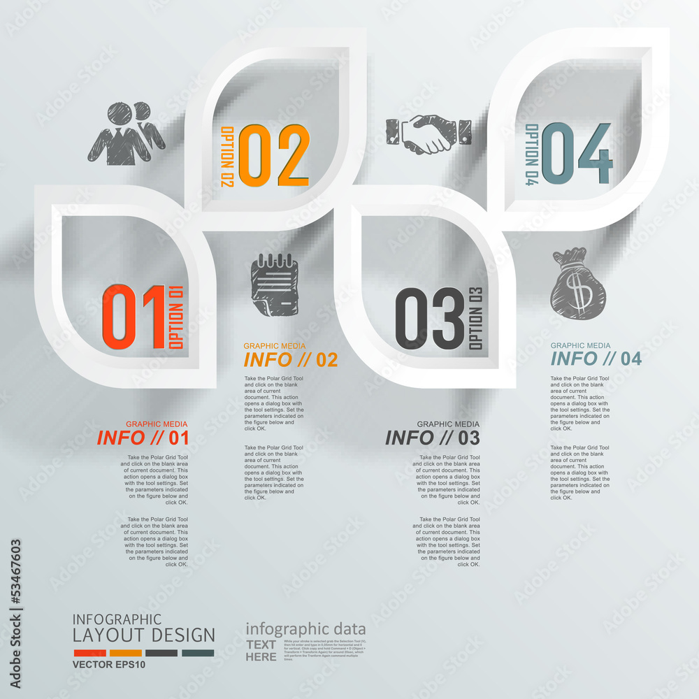 Wall mural Modern business design template, infographic, website