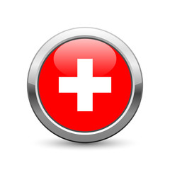 Swiss flag icon web button