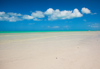 Tropical deserted perfect beach on island