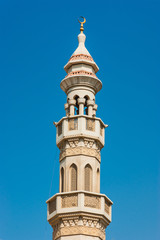 The minaret of a mosque