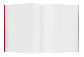 Blank open book