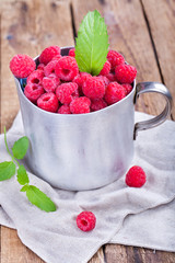 Himbeeren im Becher