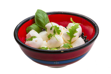 Mozzarella with herbs