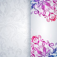Abstract background with floral item.