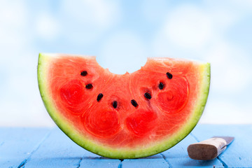 angebissene Wassermelone