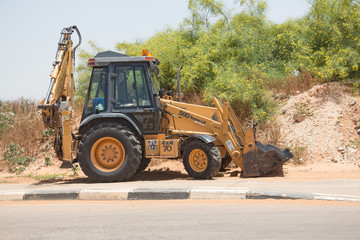 Repair work on the road.