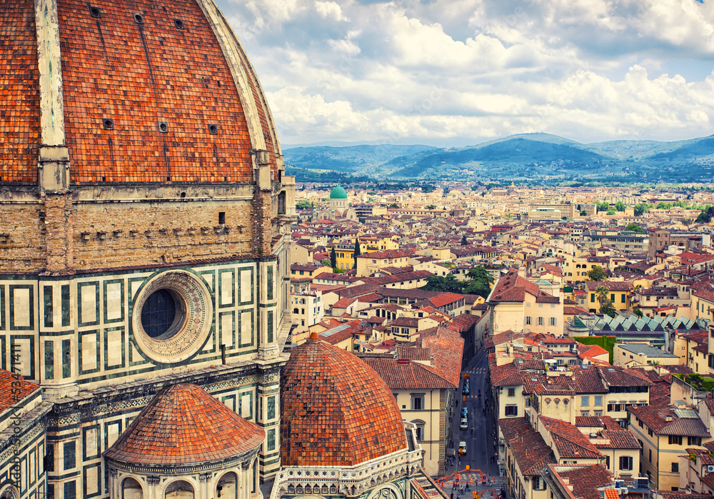 Poster santa maria del fiore, florence, italy