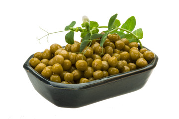 Marinated green peas