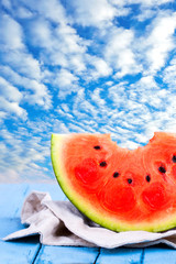 ein Stück Wassermelone