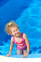 Girl in the pool