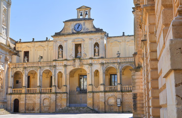 Episcopal palace. Lecce. Puglia. Italy.