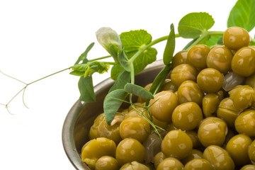Marinated green peas